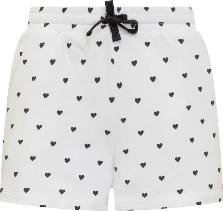 REDValentino Heart Printed Drawstring Shorts