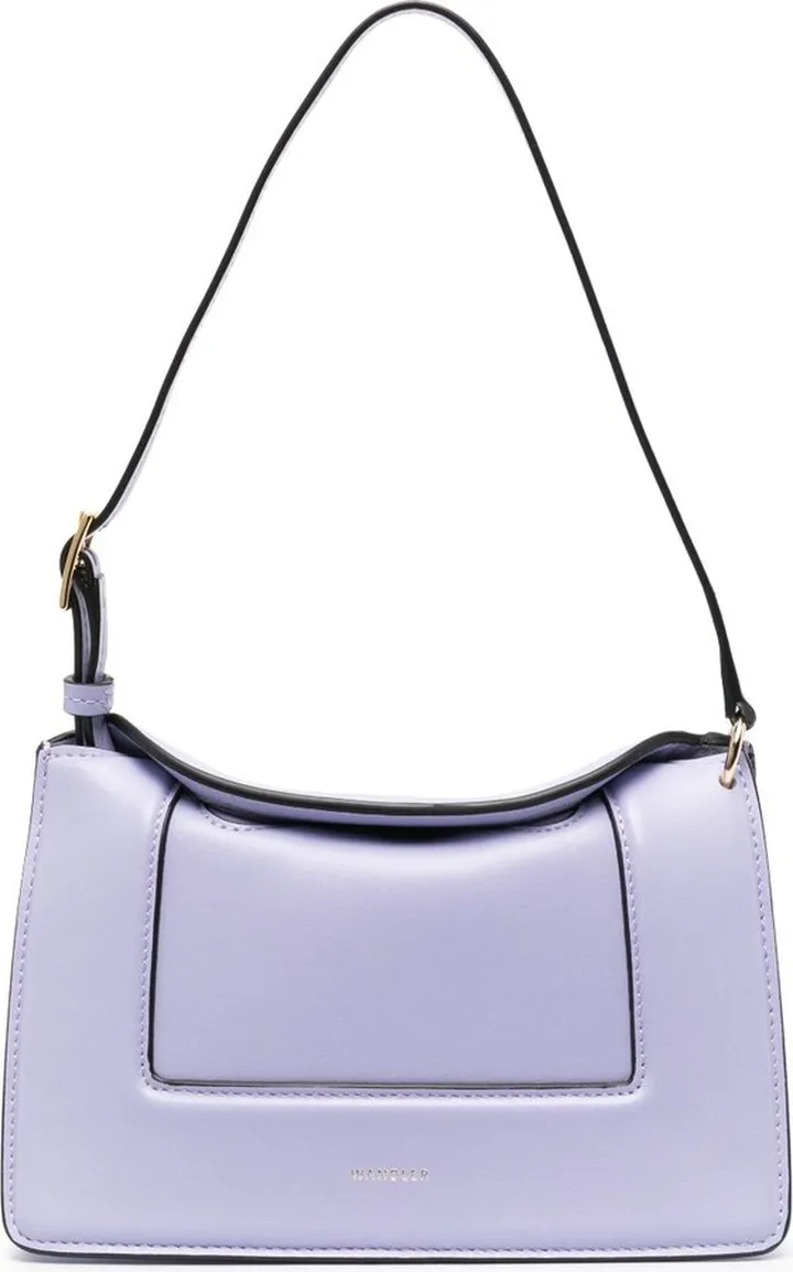 Wing Purple Mini Penelope Leather Shoulder Bag