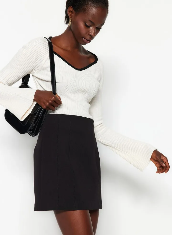 V-Neck Knitted Sweater