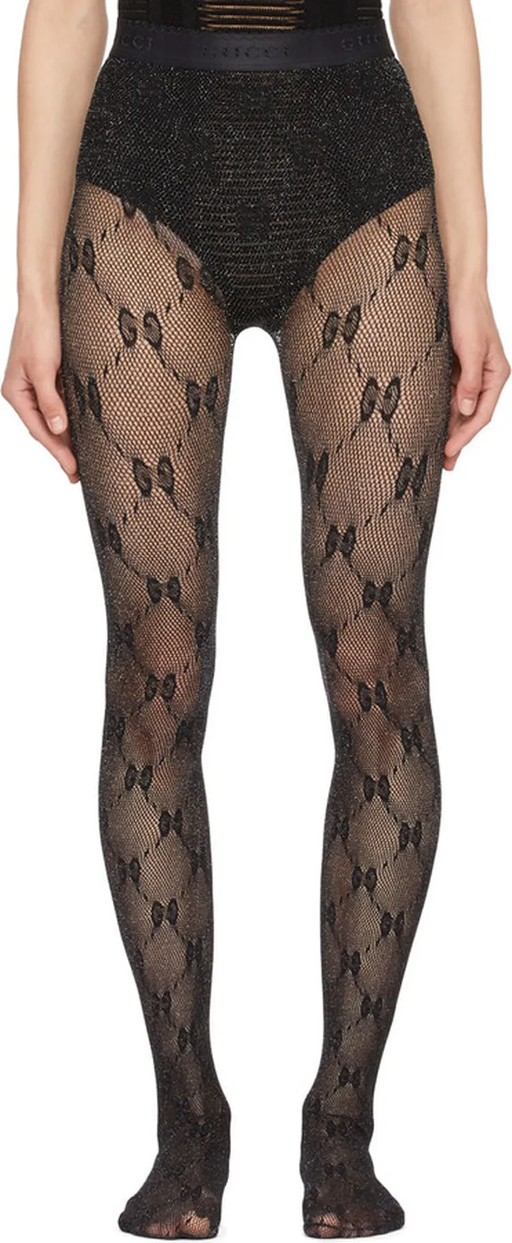 Gucci Black GG Tights