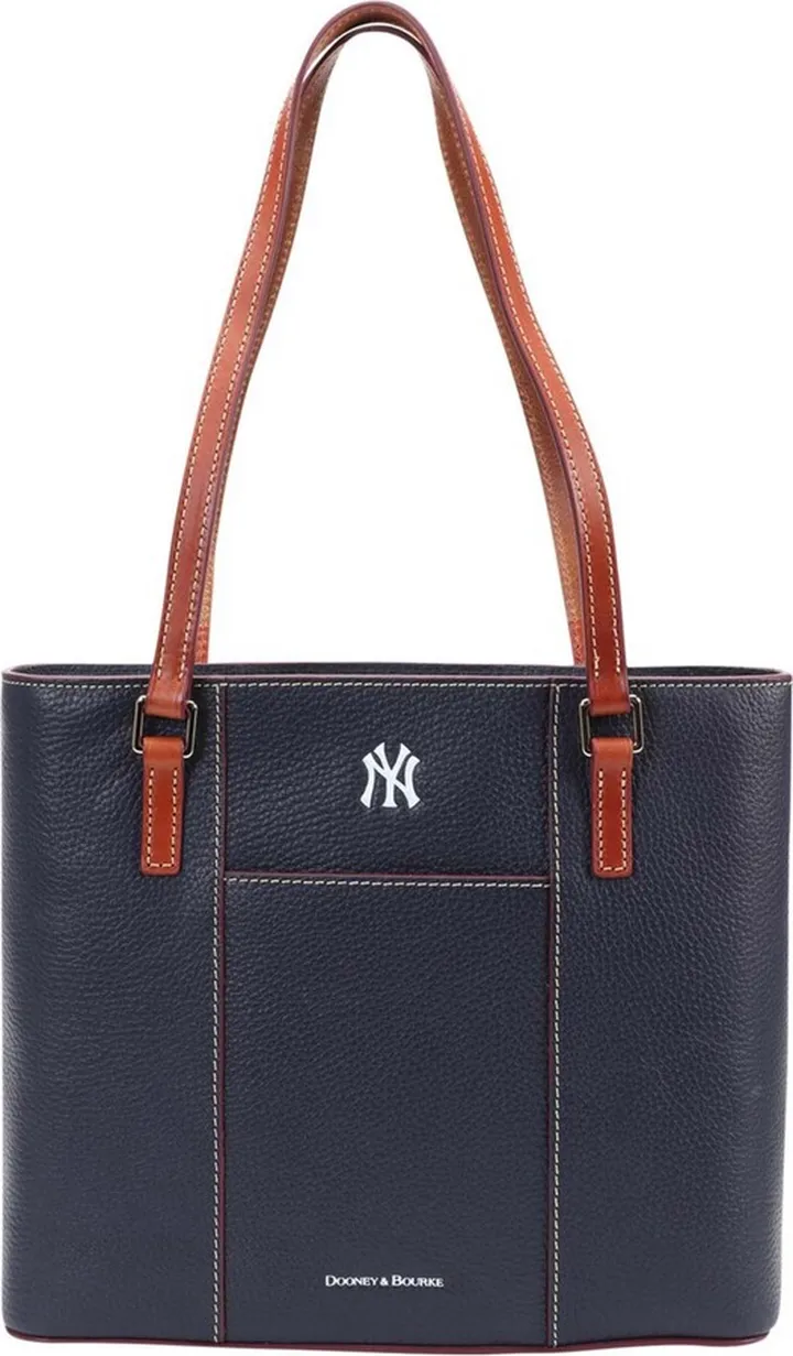 Women's Navy New York Yankees Pebble Lexington Shopper Purse