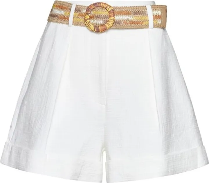 Zimmermann Devi Belted Waist Shorts