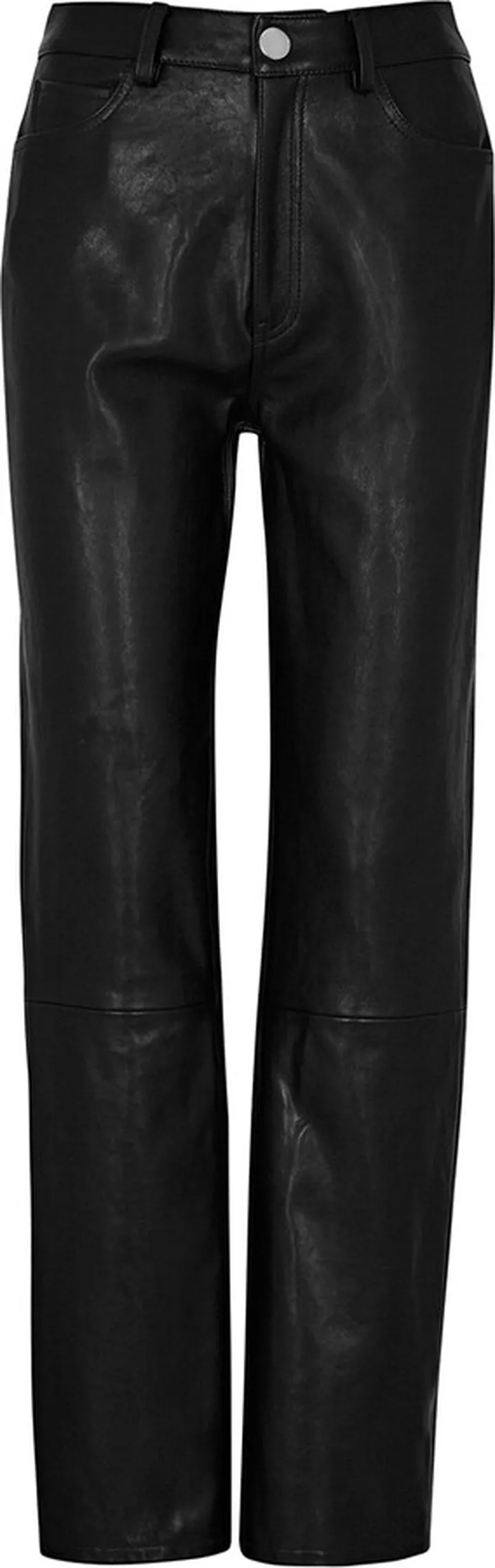Khaite Danielle Straight-leg Leather Trousers