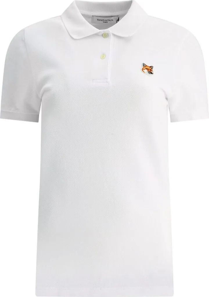 Maison Kitsuné Fox Head Patch Short-Sleeved Polo Shirt