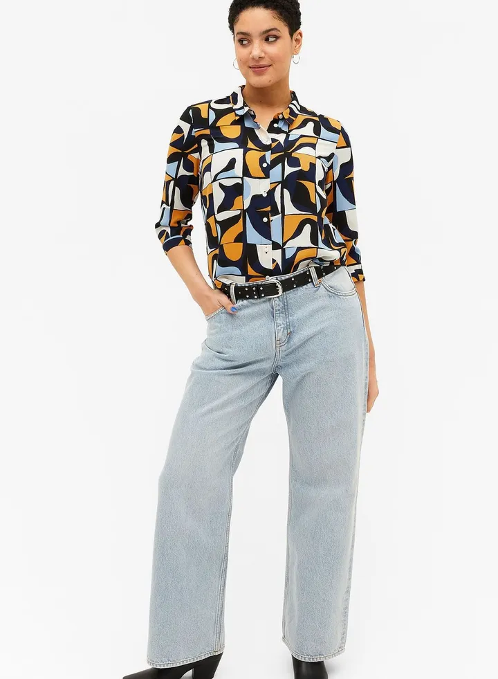 Button Down Printed Shirt