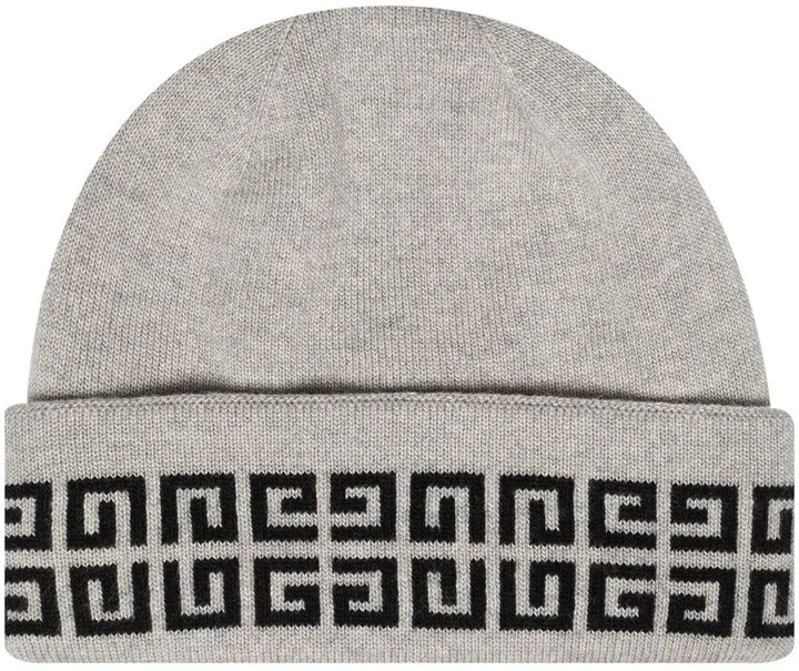 4G intarsia knitted beanie