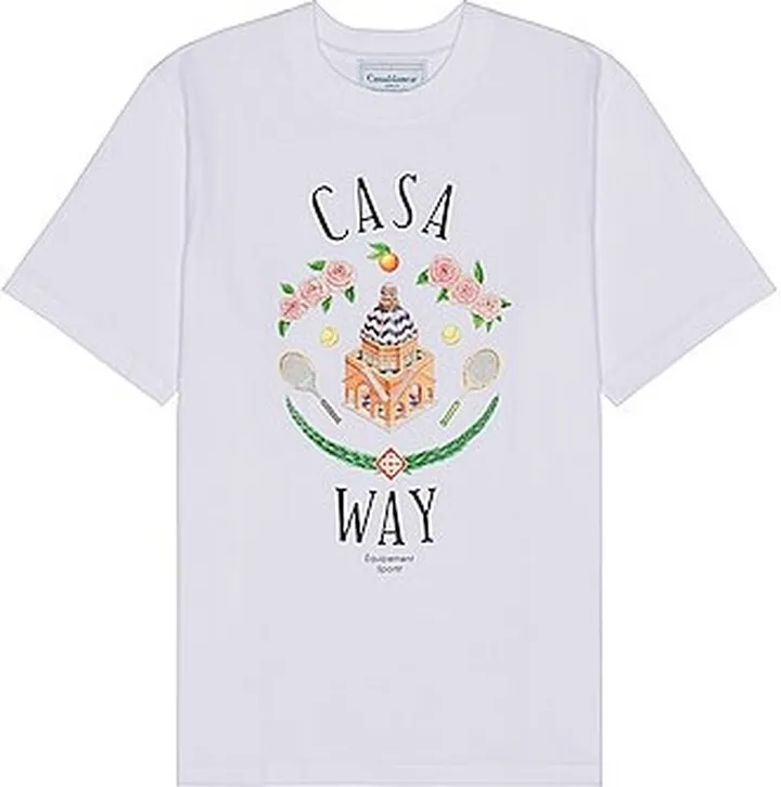 Casablanca Casa Way Printed T-shirt in White