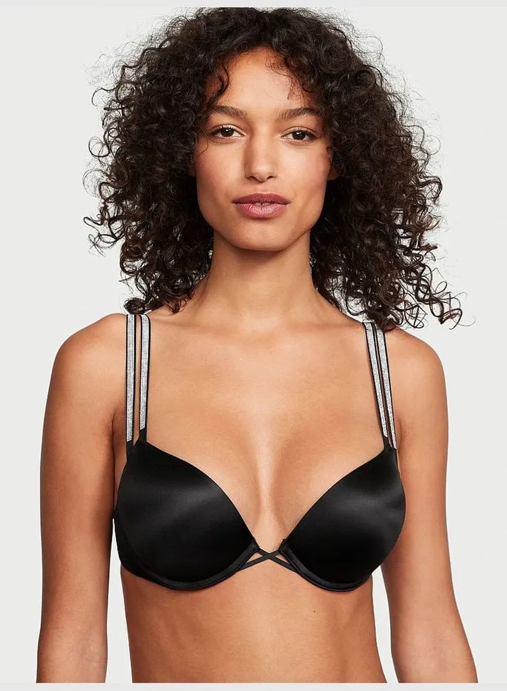 Bombshell Add-2-Cups Double Shine Strap Push-Up Bra