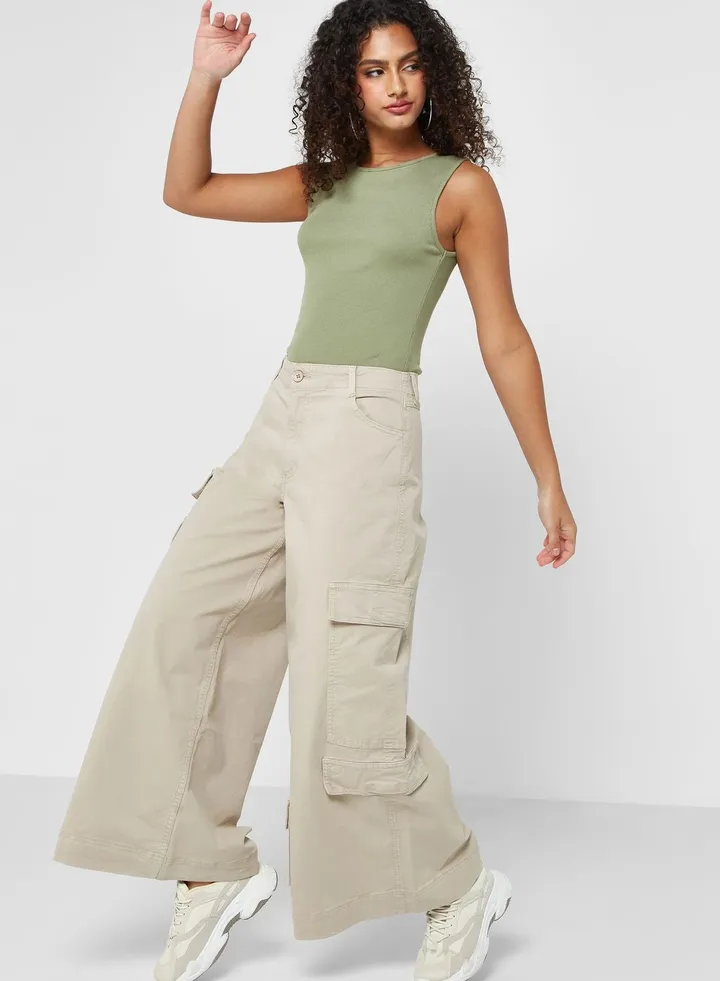 Pocket Detail Pants