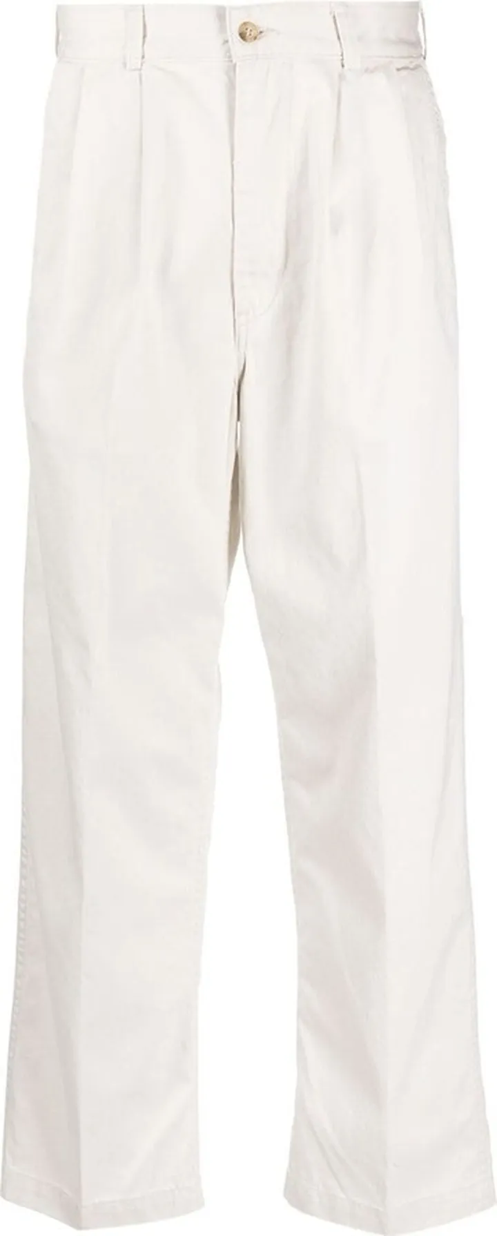 Wide-Leg Cotton Trousers