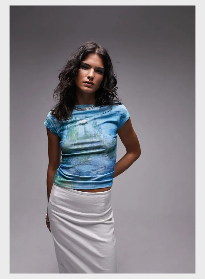 Graphic Knitted Top