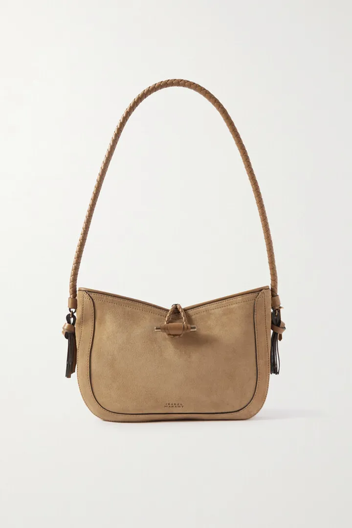 Isabel Marant - Vigo Baguette Suede Shoulder Bag - Brown