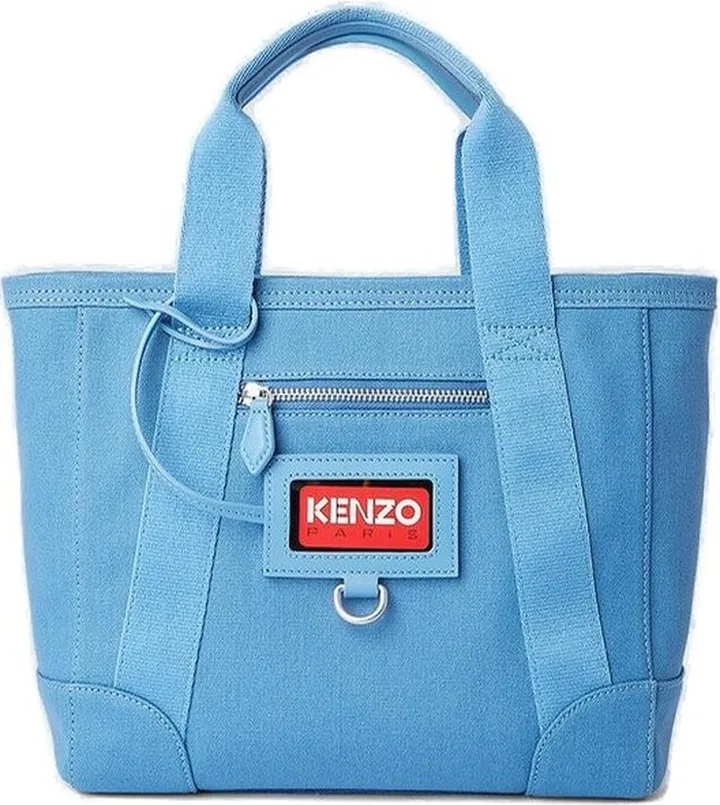 Kenzo Logo Detailed Zipped Shoulder Bag