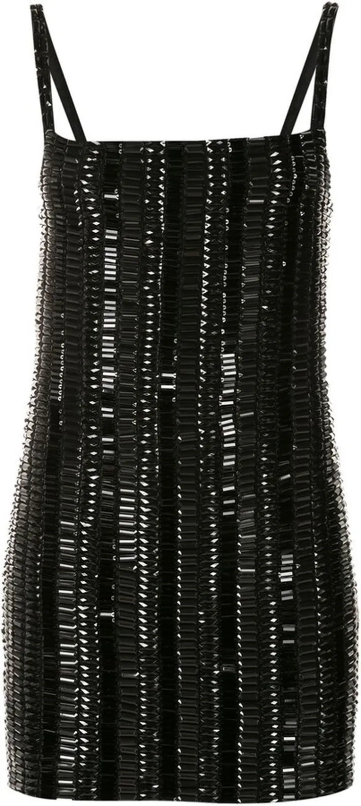 Crystal-Embellished Mini Dress