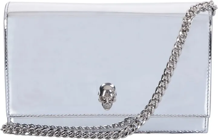 Silver Mini Skull Bag