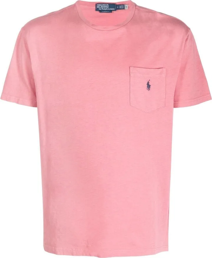 embroidered-pony detail T-shirt