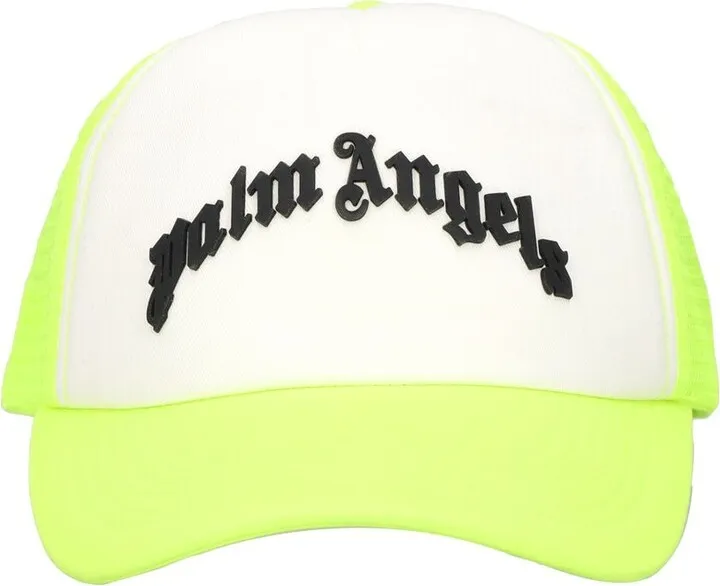 Curved logo mesh baseball cap