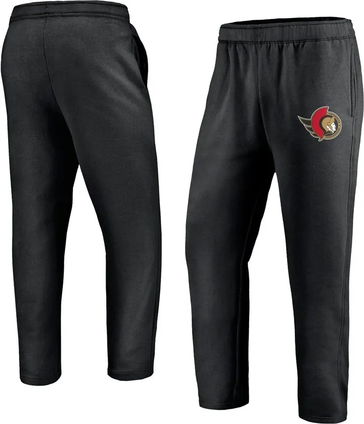 Men's Fanatics Branded Black Ottawa Senators Primary Logo Sweatpants