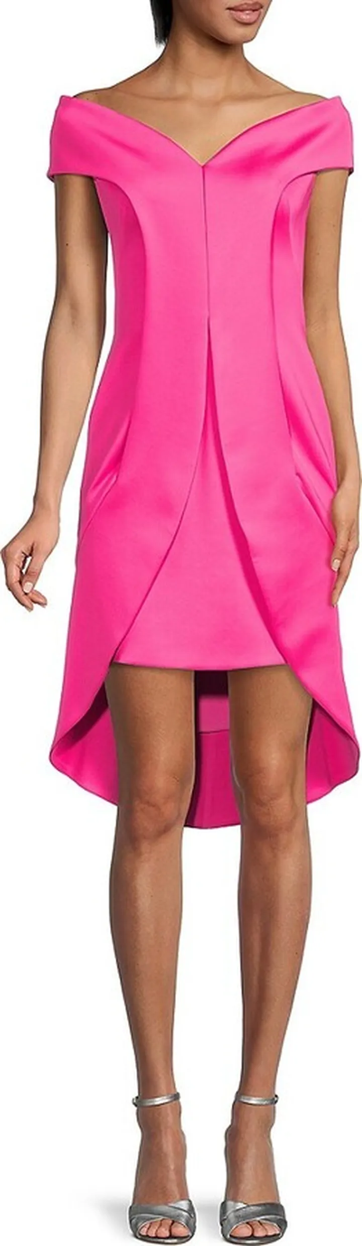 Anderson Sweetheart Neckline High Low Dress