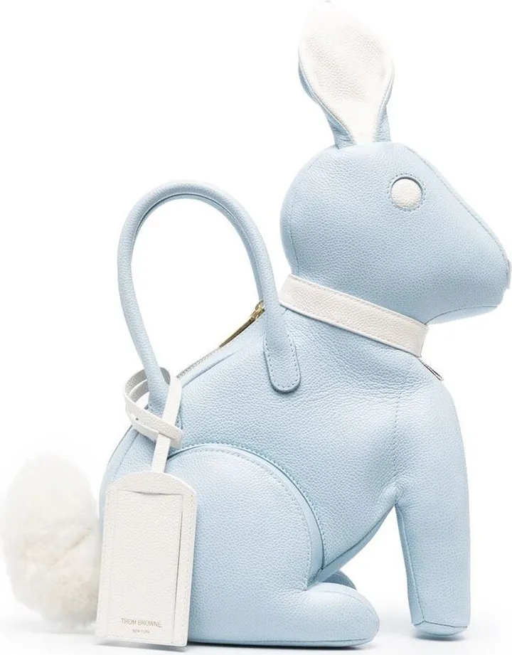 Pebbled Rabbit Calf-Leather Bag