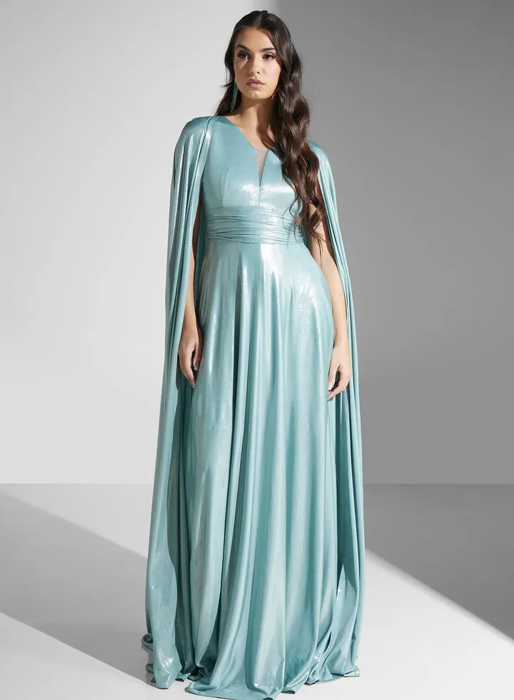V-Neck Belt Detail Dress