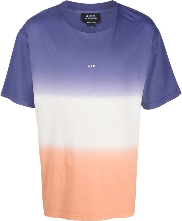 ombre-effect striped T-shirt