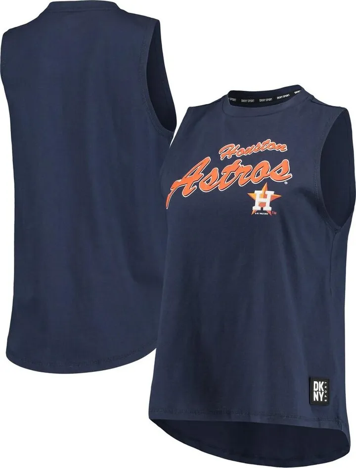 Women's Dkny Sport Navy Houston Astros Marcie Tank Top