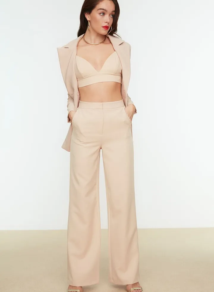 Wide Leg Knitted Pants
