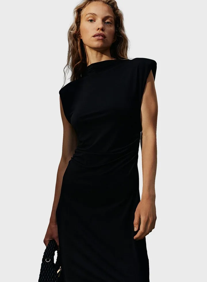 Draped Knitted Dress