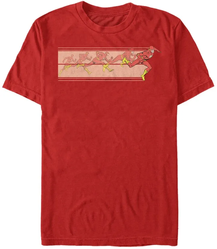 Fifth Sun Dc Men's The Flash Running Fast Short Sleeve T-Shirt