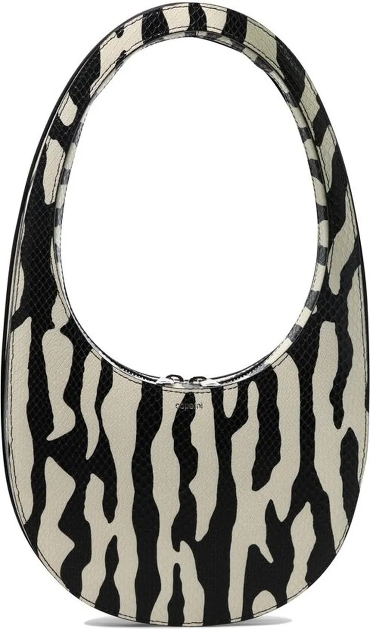 Coperni Zebra Printed Mini Swipe Tote Bag
