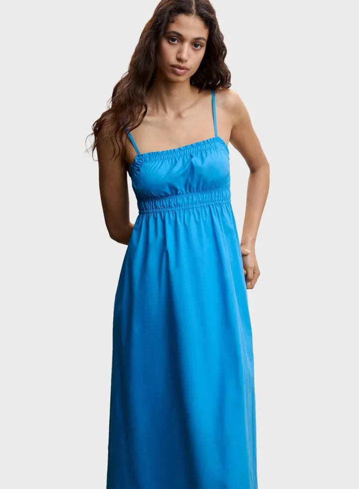 Strappy Ruched Dress