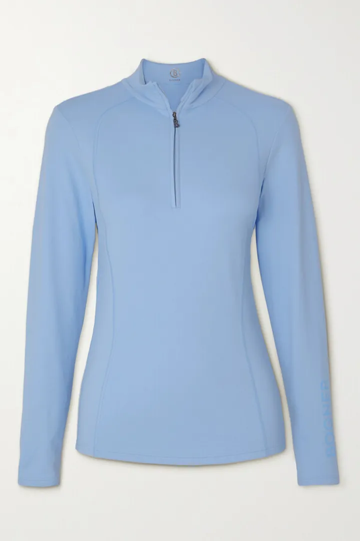 Bogner - Madita Jersey Turtleneck Top - Blue
