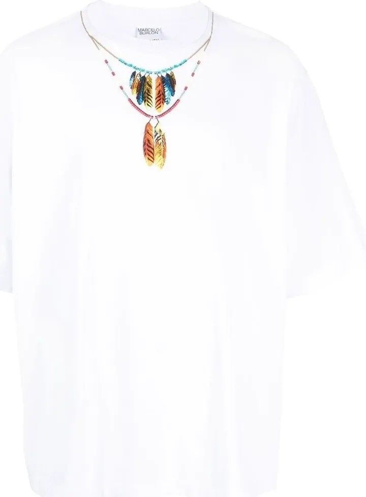 necklace-print short-sleeve T-Shirt