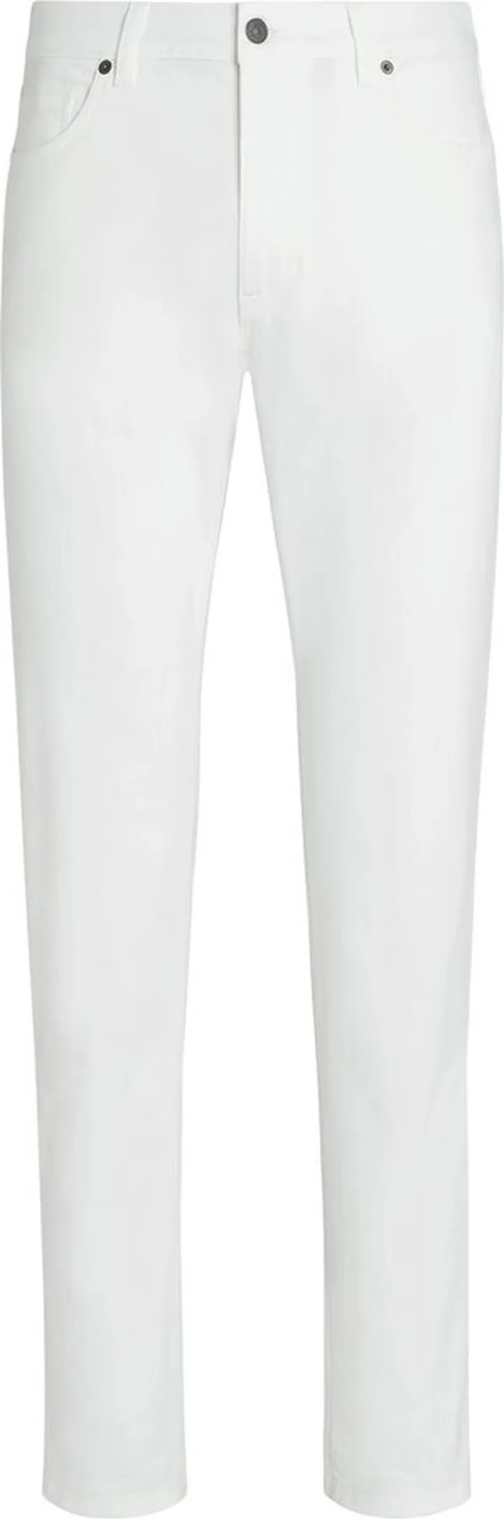 Garment-Dyed Tapered Jeans