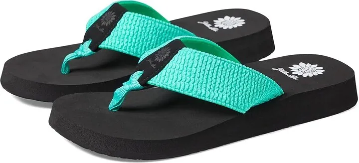 Yellow Box Frizzle (Turquoise) Women's Shoes