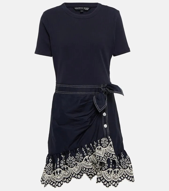 Gradie cotton-blend minidress