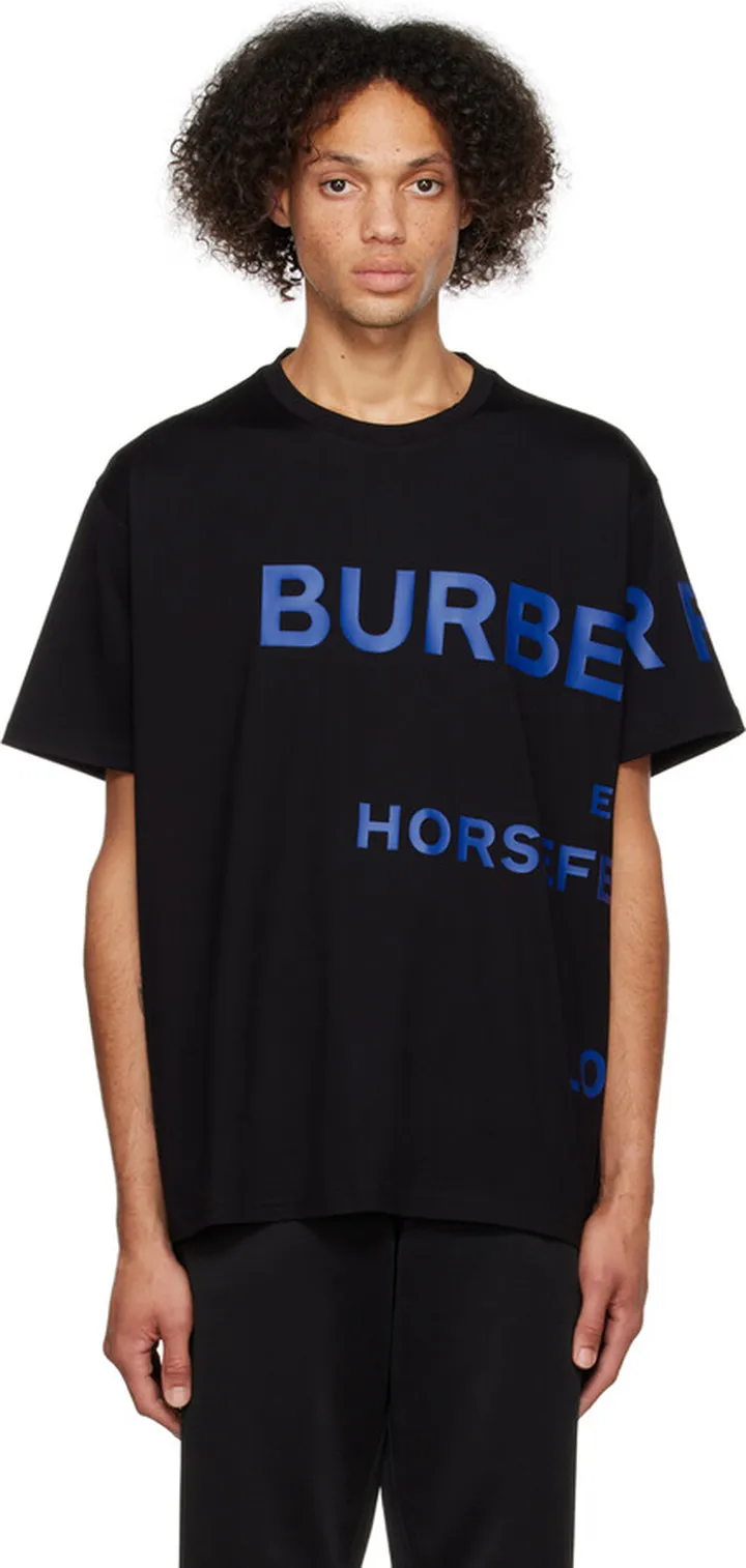 Burberry Black Horseferry T-Shirt