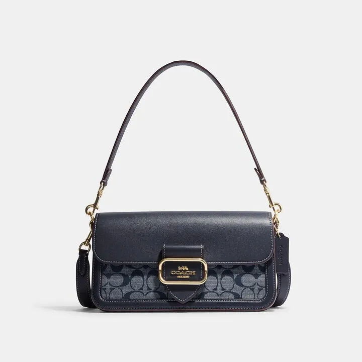 Morgan Shoulder Bag In Signature Chambray