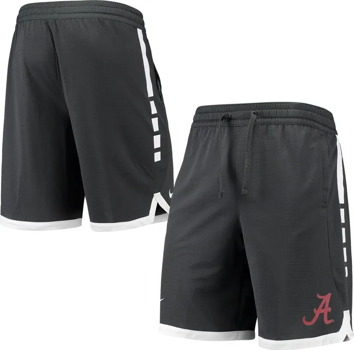 Men's Nike Anthracite Alabama Crimson Tide Elite Stripe Performance Shorts