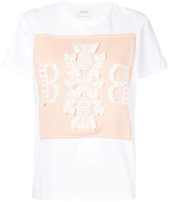 logo cashmere patch T-shirt