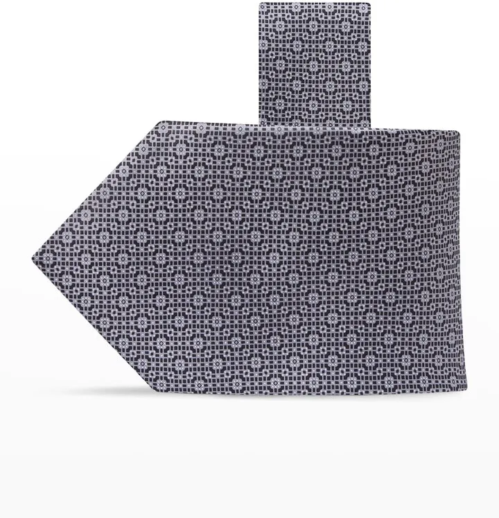 Men's Silk Geometric Tie