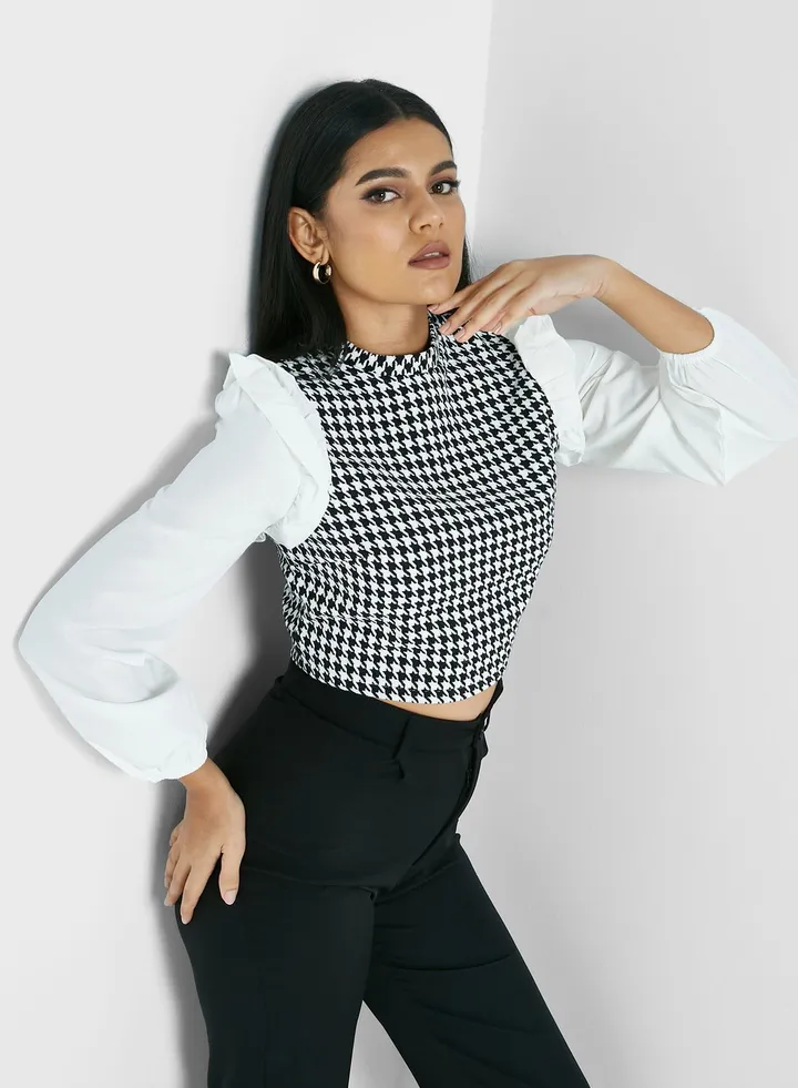 Ruffle Sleeve Top