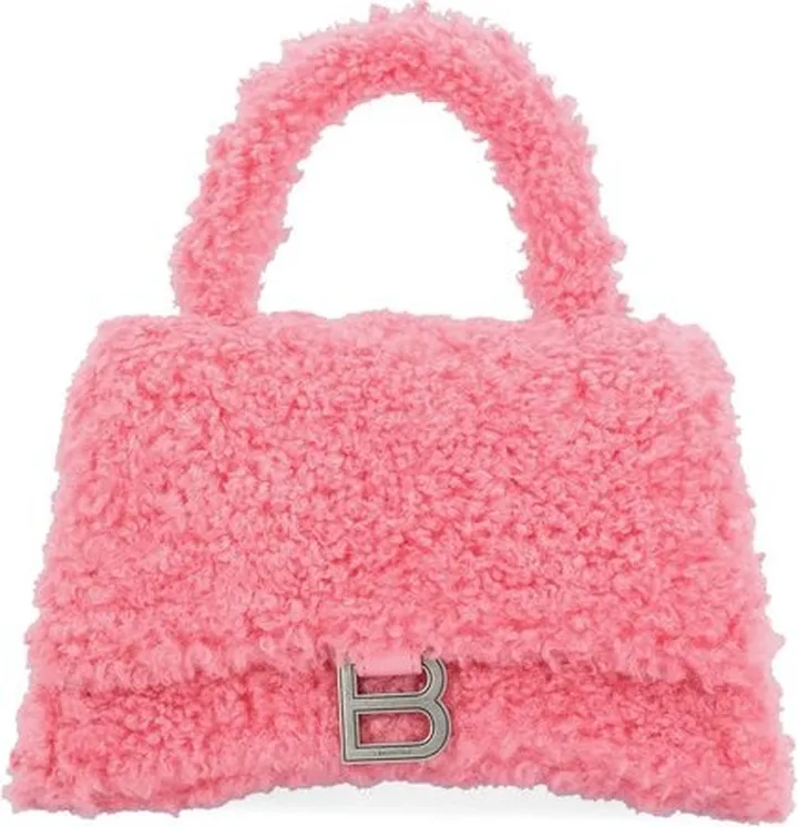 Balenciaga Furry Hourglass Small Handbag