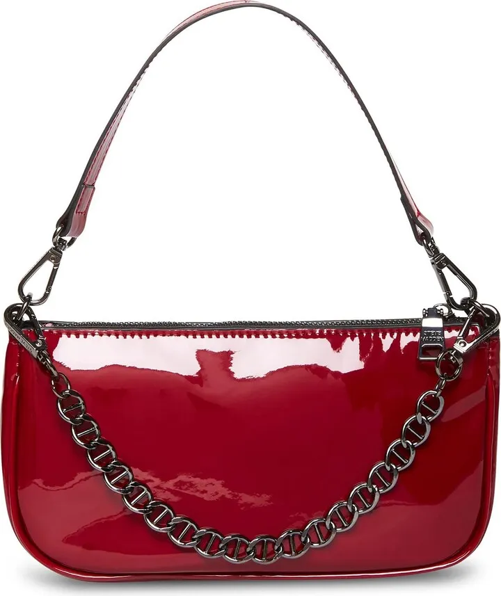 Sister Womens Patent Convertible Shoulder Handbag