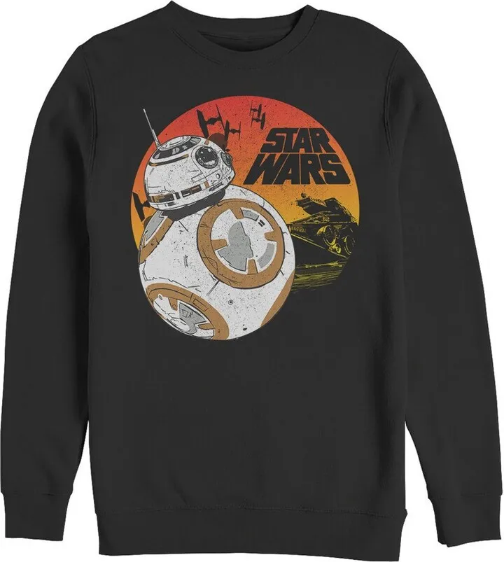 Men's Star Wars The Last Jedi BB-8 Sunset Sweatshirt - Black - Large