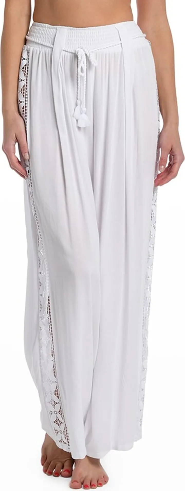 Coastal Wide-Leg Crochet Pants