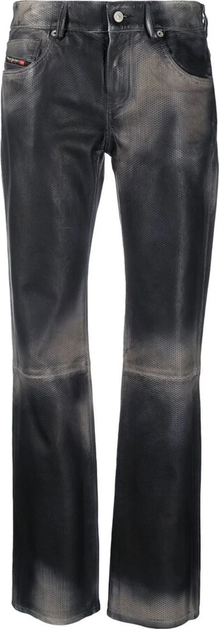 L-Texa slim-fit leather trousers