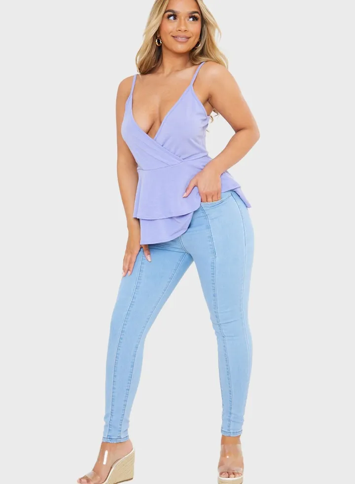 Panelled Skinny Jeans