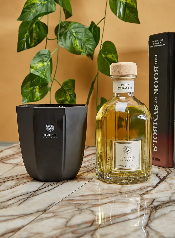 Gift Box 500 Ml + Candle 500 Gr - Rosa Tabacco